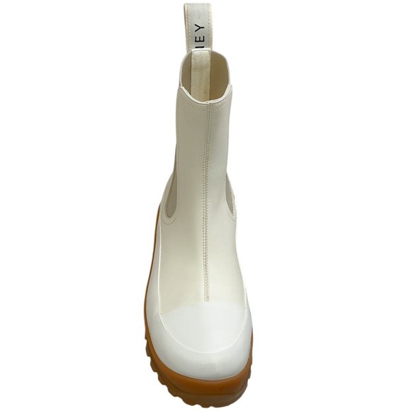 Stella McCartney Cream Vegan Leather Trace Boots - Picture 4 of 8